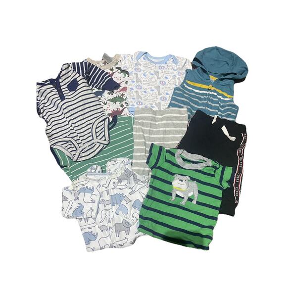 Baby Boy Clothing Bundle 9 Pieces Size 0/3 Month - Picture 1 of 4